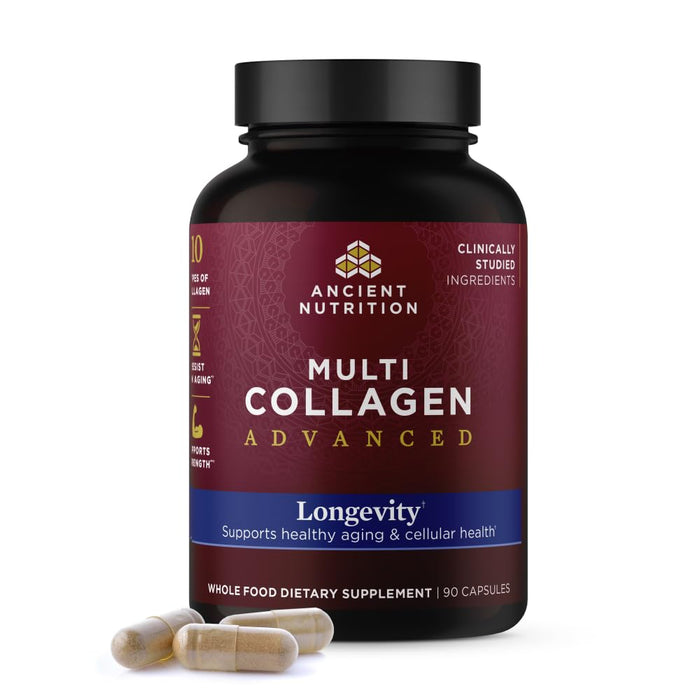 Ancient Nutrition Multi Collagen Advanced Longevity 90 Count