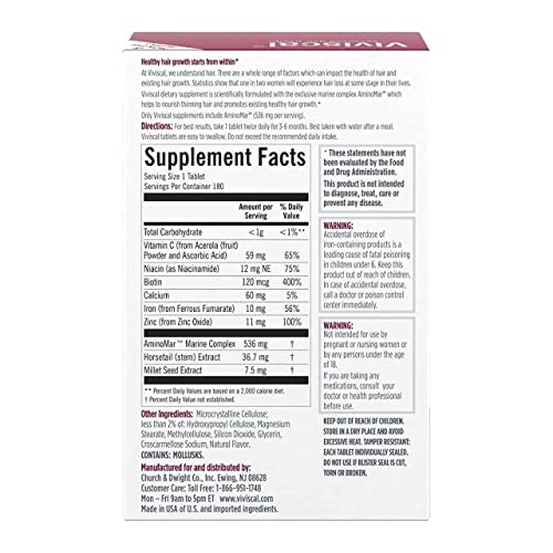 Viviscal Women's Hair Growth Supplements 180 Tablets