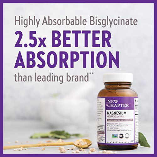 New Chapter Magnesium + Ashwagandha Supplement 90 ct