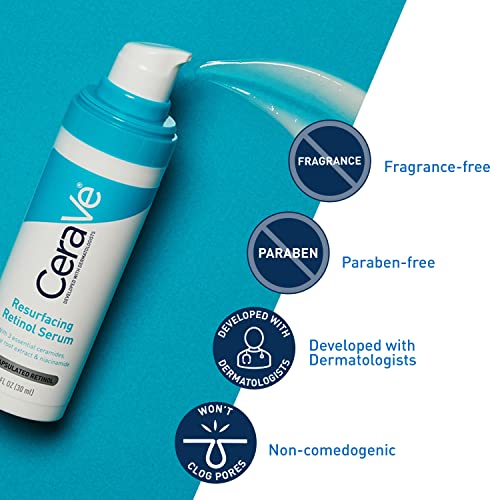 CeraVe 1 Oz Retinol Serum for Post-Acne Marks and Skin Texture