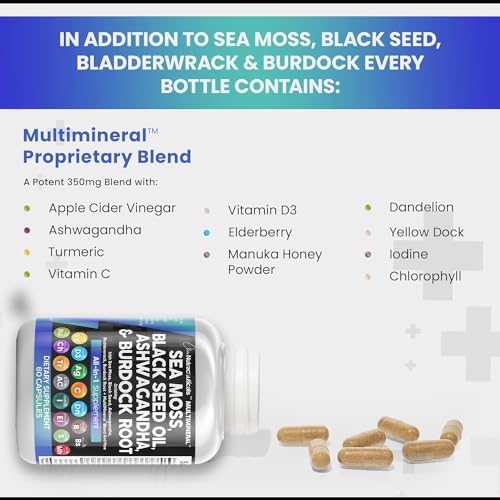 Clean Nutraceuticals Multi-Mineral with Sea Moss 60 Count