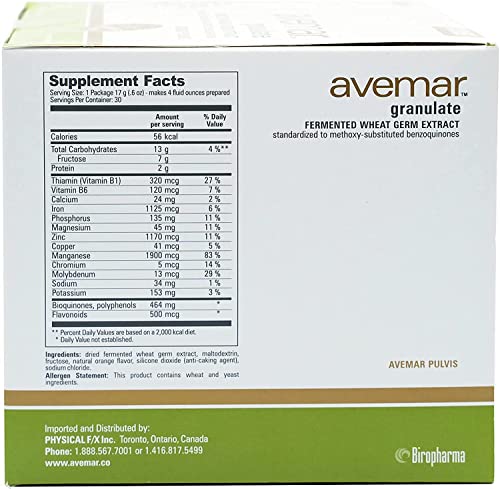 AVEMAR Fermented Wheat Germ Extract Spermidine 30 Sachets