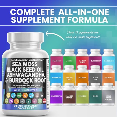 Clean Nutraceuticals Multi-Mineral with Sea Moss 60 Count