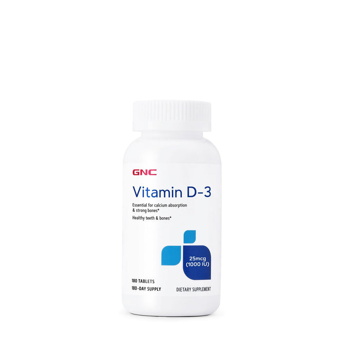 GNC Vitamin D-3 25mcg (1,000 IU) 180 Tablets