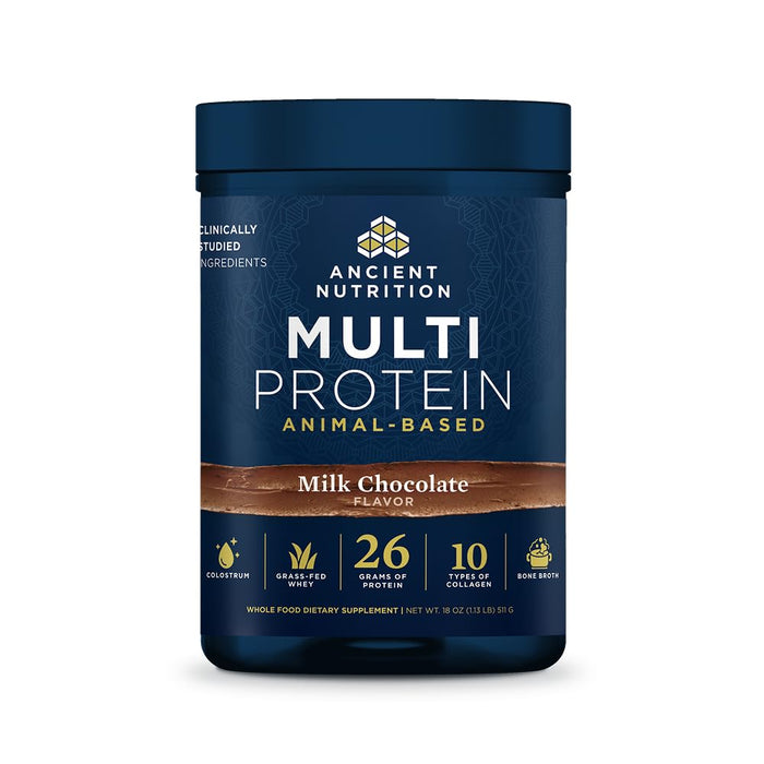 Ancient Nutrition Multi Protein Animal Based Powder - Milk Chocolate - 15 Servings