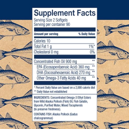 Wiley's Finest Wild Alaskan Fish Oil Easy Swallow Minis 180 Mini Softgels