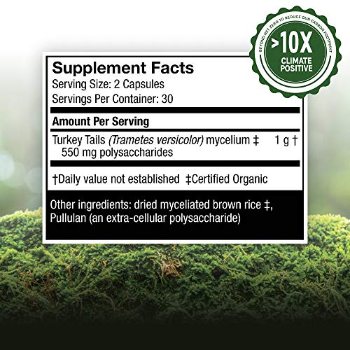 Host Defense Turkey Tail 60 Capsules Unflavored