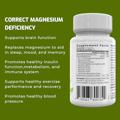 BiOptimizers Magnesium Breakthrough Supplement 4.0 - 60 Capsules