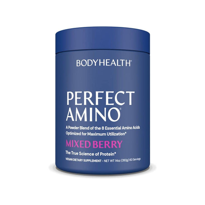 BodyHealth Perfect Amino Powder Mixed Berry 60 Servings 13.92 oz 394.8g