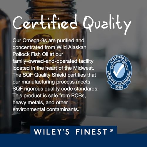 Wiley's Finest Wild Alaskan Fish Oil Peak EPA 60 Softgels