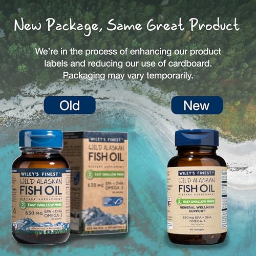 Wiley's Finest Wild Alaskan Fish Oil Easy Swallow Minis 60 Mini Softgels