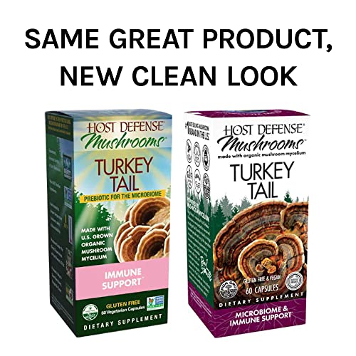 Host Defense Turkey Tail 60 Capsules Unflavored