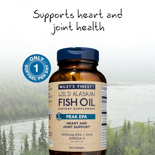 Wiley's Finest Wild Alaskan Fish Oil Peak EPA 120 Softgels