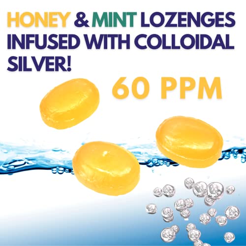 Silver Biotics Colloidal Silver Lozenges Manuka Honey 21 Lozenges