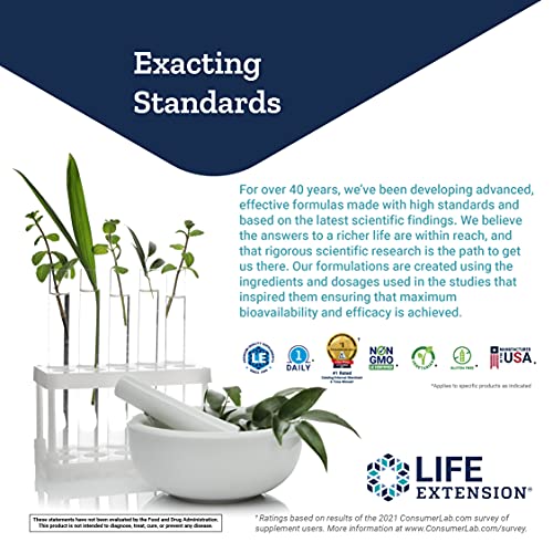 Life Extension Super-Absorbable CoQ10 (Ubiquinone) 50 mg with d-Limonene Non-GMO, Gluten Free - 60 Softgels