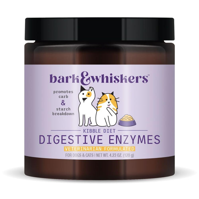 Bark & Whiskers Digestive Enzymes Kibble Diet for Dogs & Cats 4.23 oz. (120 g)