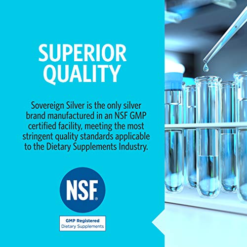 Sovereign Silver Bio-Active Silver Hydrosol 10 ppm 8oz Colloidal Silver