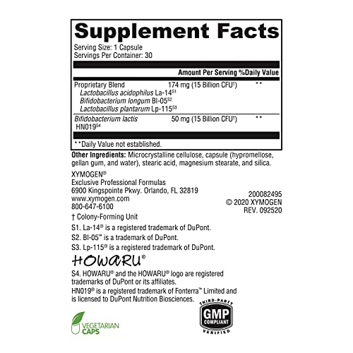 XYMOGEN ProbioMax Daily - 30 Billion CFU Probiotic 30 Capsules