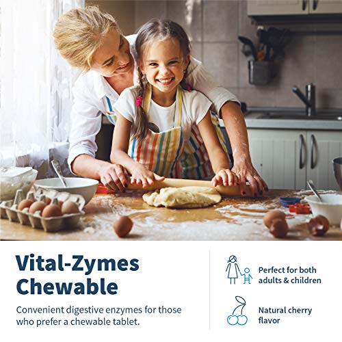 Klaire Labs Vital-Zymes Digestive Enzymes Chewable 180 Tablets