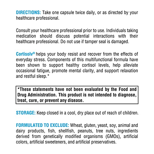 XYMOGEN Cortisolv - Natural Stress Buster 120 Caps