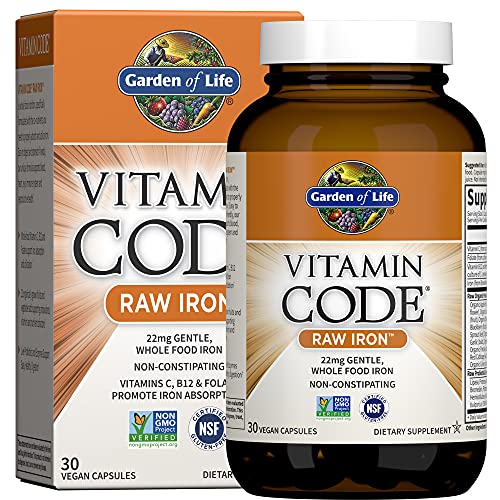 Garden of Life Vitamin Code Raw Iron 30 Vegan Capsules