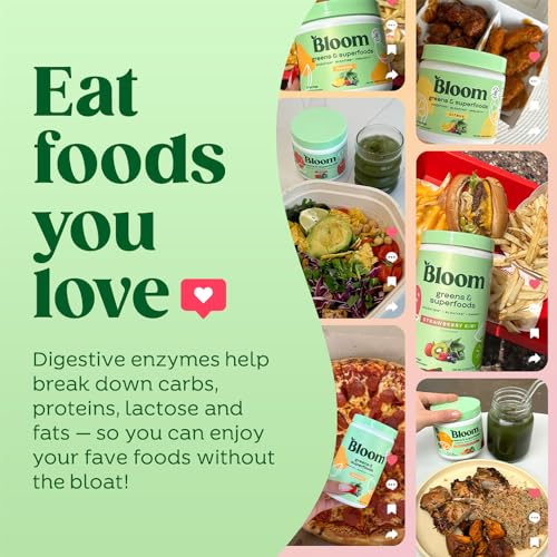 Bloom Nutrition Superfood Greens Powder Mango Flavor 30 Servings