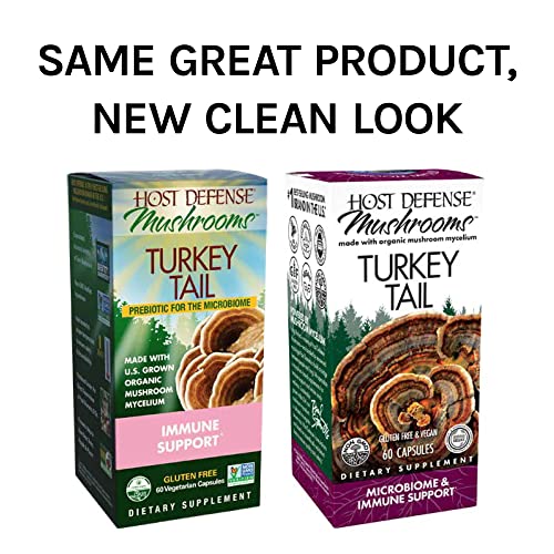 Host Defense Turkey Tail 120 Capsules Unflavored