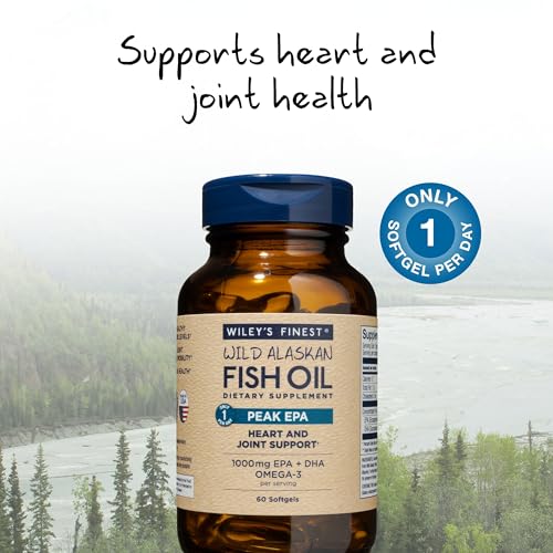 Wiley's Finest Wild Alaskan Fish Oil Peak EPA 60 Softgels