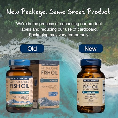 Wiley's Finest Wild Alaskan Fish Oil Peak EPA 60 Softgels