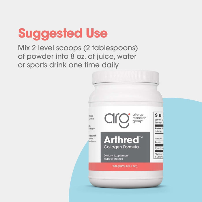 Allergy Research Group - Arthred Powder - Collagen Formula 900 Grams (31.7 oz)