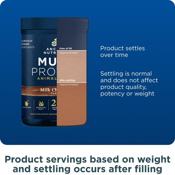Ancient Nutrition Multi Protein Animal Based Powder - Milk Chocolate - 15 Servings