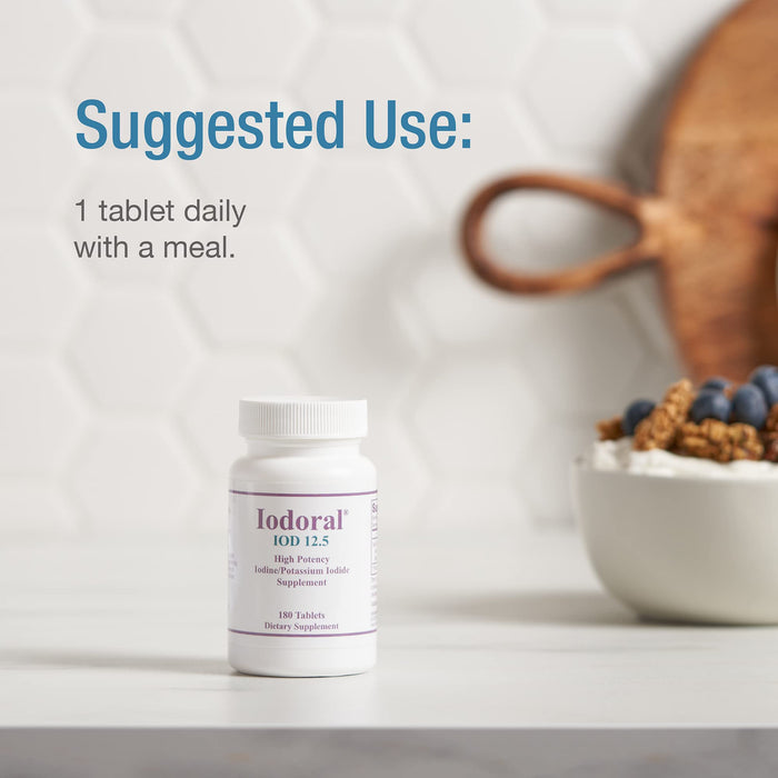 Optimox Iodoral 12.5 mg High Potency Iodine Nutritional Supplement 90 Tablets