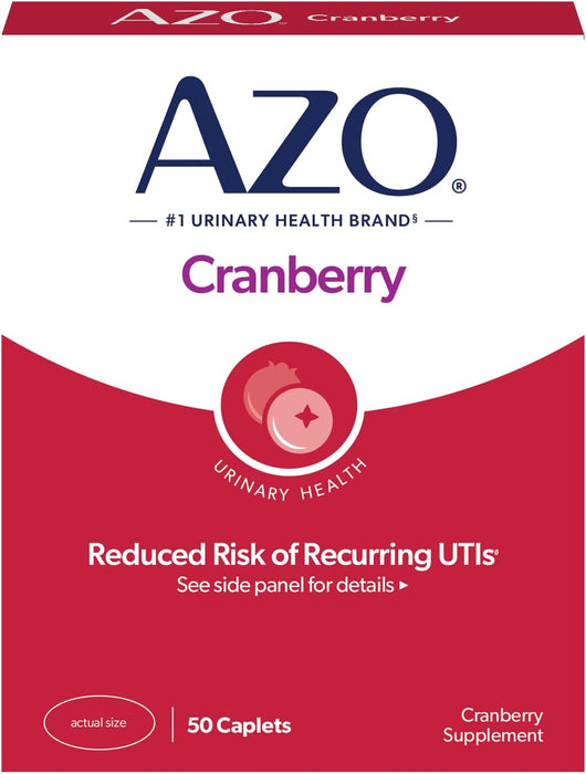 AZO Cranberry Urinary Tract Health Supplement 50 Caplets