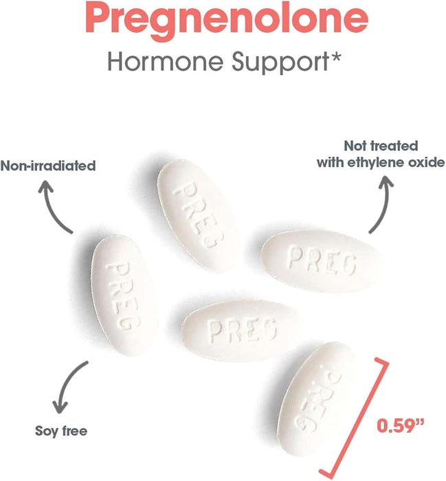 Allergy Research Group - Pregnenolone 50mg Micronized Lipid Matrix 60 Scored Tablets
