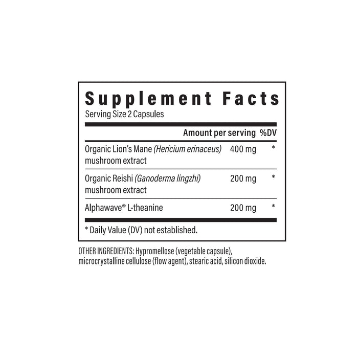 Real Mushrooms Calm Lions Mane Capsules - 90 Count