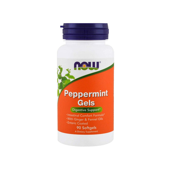 NOW Peppermint Gels 90 Softgels