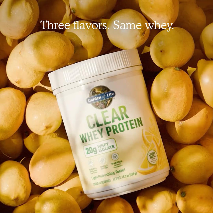 Garden of Life Clear Whey Protein Powder Lemon Frost Flavored, 15.3 oz