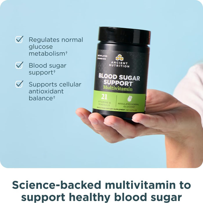 Ancient Nutrition Blood Sugar Support Multivitamin 60 Capsules