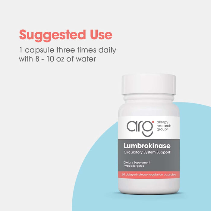 Allergy Research Group Lumbrokinase 30 Delayed Release Capsules