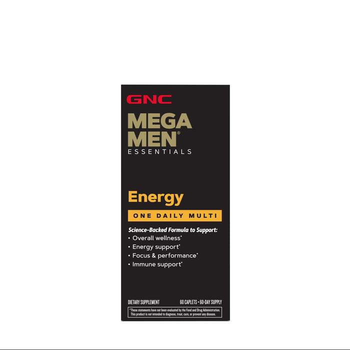 GNC Mega Men One Daily Energy Multivitamin 60 Caplets