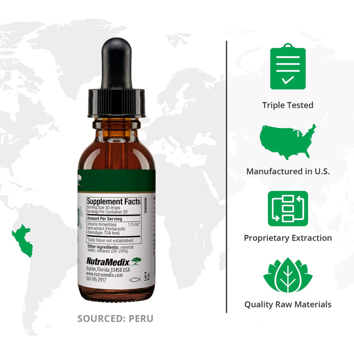 NutraMedix Samento Cat's Claw Liquid Tincture (1 oz)