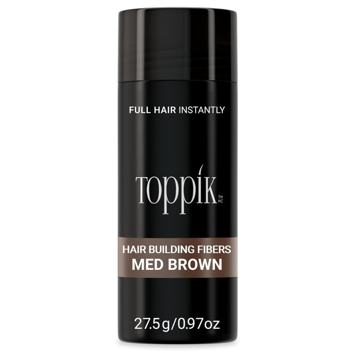 Toppik Hair Building Fibers, MEDIUM BROWN, 27.5g  Fuller Looking Hair