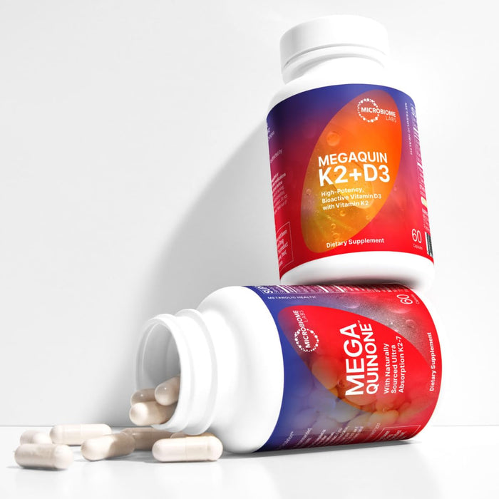 Microbiome Labs MegaQuin D3 + K2 - 60 Capsules