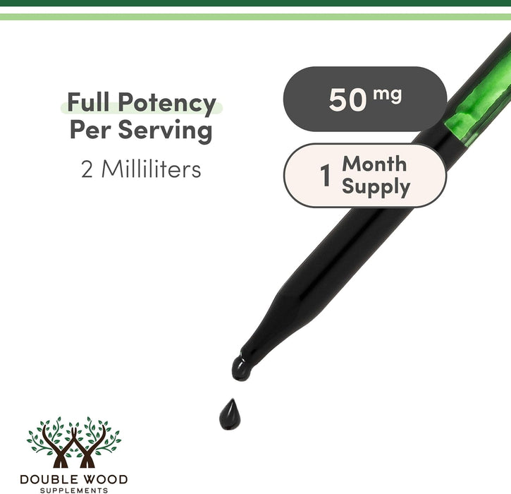 Double Wood - Liquid Chlorophyll Drops, Peppermint Flavored, 2 fl oz