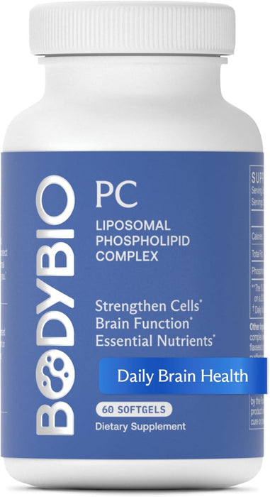 BodyBio - PC Phosphatidylcholine + Phospholipids 60 Softgels