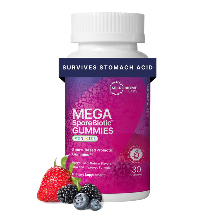 Microbiome Labs MegaSporeBiotic Kids Probiotic - Berry Flavored (30 Gummies)