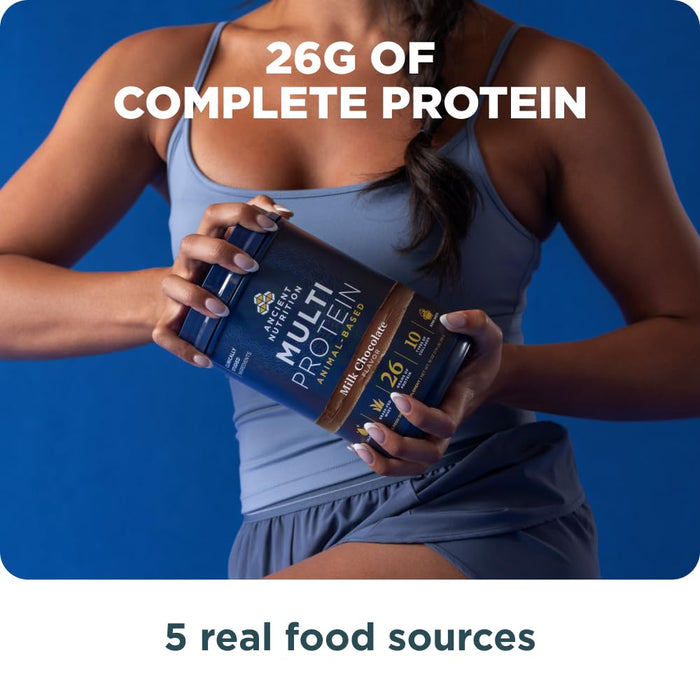 Ancient Nutrition Multi Protein Animal Based Powder - Milk Chocolate - 15 Servings