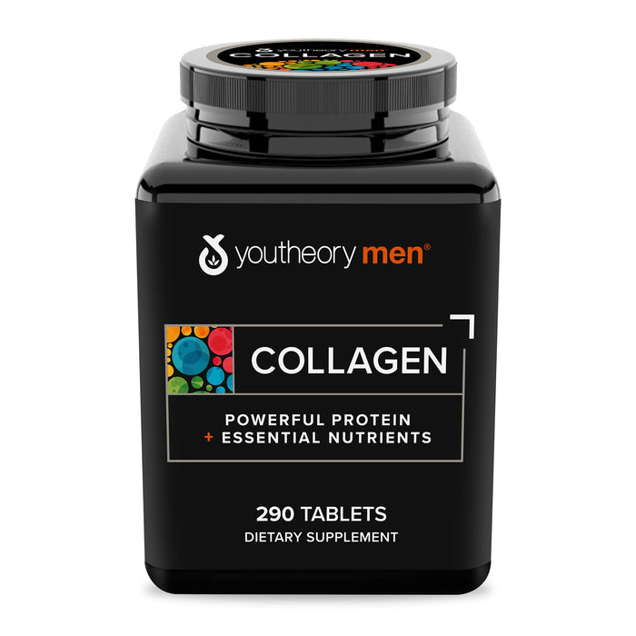 Youtheory Collagen for Men 290 Tablets with Biotin, Vitamin C and 18 Amino Acids