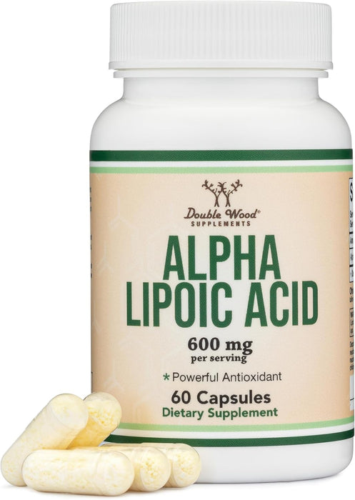 Double Wood Alpha Lipoic Acid 600mg per Serving - 60 Capsules