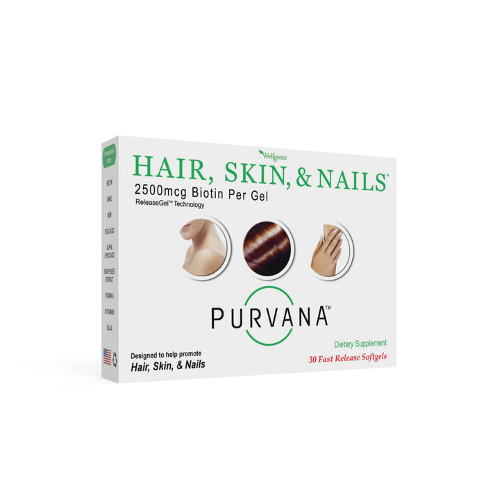 Wellgenix Purvana Hair, Skin, and Nails Vitamin One a Day 30 softgels